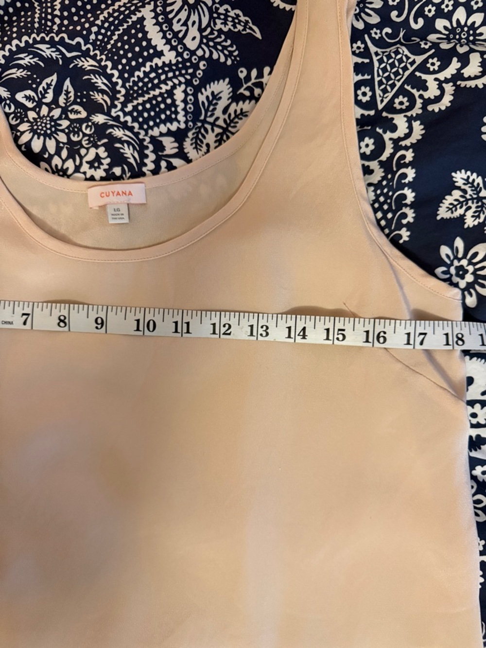 Cuyana Blush Scoop Neck Silk Tank - Picture 7 of 7